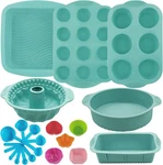 32 Pieces Silicone Baking Pans Set, Nonstick Bakeware For Kitchen Oven,. Fixed Price $34.99.