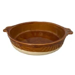 Vintage Emile Henry Artisan Caramel France Round Gratin Baking Dish Casserole. Fixed Price $38.25.