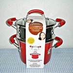 New Rachael Ray Cucina Hard Porcelain Enamel Nonstick Multi-pot / Steamer Set. Fixed Price $78.00.