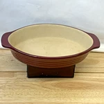 Pampered Chef Traditions Small Oval Cranberry Baker Stoneware 8" 060806. Fixed Price $13.00.