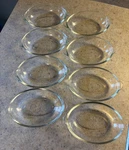 Set Of Pyrex Mini Oval Baking Dishes #328 1 Cup Clear Glass 6.5"W Corning Usa. Fixed Price $21.00.