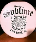 Sound Percussion Sublime Round Plastic White Music Tray Collectible Graphic. Fixed Price $40.00.