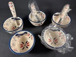 Lot Of 5 Temp-tations Dip & Sauce Cups W/ 3 Spreaders, Patriotic Fireworks. Fixed Price $32.99.