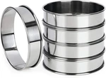 Fangsun 4 English Muffin Rings, Stainless Steel Crumpet Inch, Silver. Fixed Price $14.58.