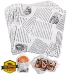 Kikisml 100PK Newspaper Print Deli Sheets 7X7", Greaseproof. Fixed Price $20.00.