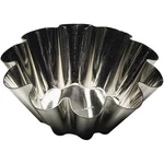 Gobel 9CM Fluted Brioche Mould - Tinplate, 10 Ribs, Flat Base, Made France. Fixed Price $6.93.