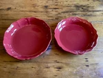 Princess House Pavillion Berry Red Bake & Serve 12" Cooks Tools 11 Pie Dish. Fixed Price $55.00.