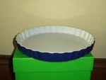 Emile Henry Blue Ceramic Quiche Flan Tart Dish French Bakeware France #60. Fixed Price $24.50.