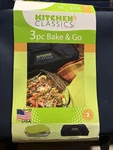 Kitchen Classics Pc. Bake & Go Warming Bag, Qt Dish Lid 13" X 9" New. Fixed Price $18.99.