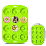 12 Hole Silicone Donut Pan, Bite Size Molds For Baking,mini. Fixed Price $9.26.