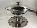 Vintage Ekco Eterna Chafing Dish 18-8 Stainless Mcm Japanese Art Deco. Fixed Price $60.00.