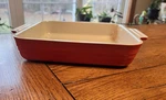 Le Creuset 23 Cm Square Stoneware Baking Dish Carmin Nwt 9X9. Fixed Price $50.00.