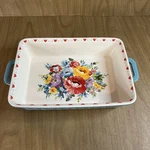 Pioneer Woman Sweet Romance 9" X 13" Rectangular Stoneware Baking Dish Handles. Fixed Price $37.99.