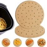 8 Inch Round Air Fryer Parchment Paper Liners 100PCS With Holes For Baking Food. Fixed Price $8.23.
