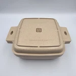 Littonware Microwave Cookware 1 Qt Casserole Square Dish 39275 Divided Lid 39274. Fixed Price $19.99.