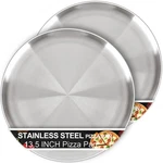 Awtbdp 13 Inch Pizza Pan For Oven Set Of 2, Non-stick Large Round Stainless .... Fixed Price $19.71.