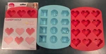 Rosanna Pansino Nerdy Nummies Hearts Jewels Silicone Candy Mold By Wilton. Fixed Price $20.00.