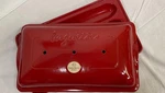Emile Henry France Red Ceramic Baguette Baker 3-LOAF Bread Maker Pan. Fixed Price $99.99.