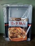 New Kitchen Envy 13X9 Non Stick Rectangle Baking Pan Storage Lid W/ Cook Book. Fixed Price $19.95.