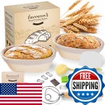 Tezou Banneton Bread Sourdough Proofing Basket - Starter Kit Set 2. Fixed Price $48.47.