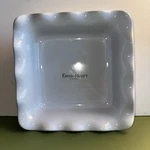 Emile Henry Square Ruffled Baking Dish White 9.5" France 24CM New With Tags. Fixed Price $65.00.