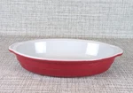 Emile Henry Red Oval Baking Dish Casserole With Handles Ceramic 12.5X8.5 Nwob. Fixed Price $22.00.