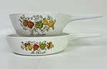 2 Vtg Corningware Spice Of Life Small Saucepan Skillet Persil La Sauge. Fixed Price $24.98.