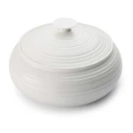 Portmeirion Sophie Conran White Round Covered Casserole New. Fixed Price $65.00.