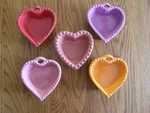 Set 5: Williams Sonoma Rustic Heart Ramekin Dish -valentine, Wedding, Bridal. Fixed Price $11.99.
