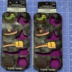 2 Celebrate-it Silicone Molds Purple Halloween Theme Chocolate Treats Ice Tray. Fixed Price $11.40.
