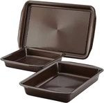 Circulon 47110 Nonstick Bakeware Set With Cookie And Cake Pans 3 Piece Chocolate. Fixed Price $34.99.