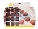 Nwt-brownie Bites Silicone Mold For Cakes Candy Square Fat Bombs 24-CAV Wilton. Fixed Price $14.00.