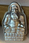 Nordic Ware Aluminum Santa/chimney 2 Piece Cake Mold 11. Fixed Price $13.98.