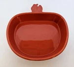 Chantal Rust Orange Onion Shape Stoneware 1 Qt Baking Dish Casserole Fall Autumn. Fixed Price $35.95.