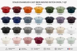 Sale Staub Enameled Cast Iron Round Dutch Oven, 7-QT. Fixed Price $194.99.