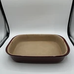 Pampered Chef 1338 Cranberry 9X13 Traditions Baker Stoneware Seasoned. Fixed Price $18.00.