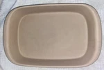 The Pampered Chef Family Heritage Stoneware Rectangular Baker Pan 15.5 9.5X2.5. Fixed Price $47.99.