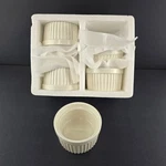 Set - 6 Classic White Malacasa Porcelain Ramekin Baking Dish Oven Microwave Safe. Fixed Price $19.95.