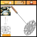 Flower Cookie & Funnel Cake Maker Molds, Rosette Iron With Wooden Handle. Fixed Price $23.99.