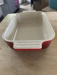 Le Creuset Rectangular Baking Dish Stoneware Red Ombre 8.25 X 5.75 08/22. Fixed Price $27.99.