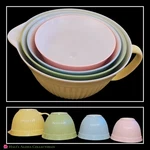 Complete Vintage Set: Norpro Grip-ez Nesting Mixing/batter 4+3+2+1 Quart Bowls. Fixed Price $89.99.