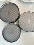 Wilton Gold Non-stick 8,9,10 Springform Cheesecake Pan Set, 3 Pc., Gray. Fixed Price $14.99.