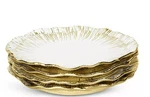 New Michael Aram Anemone Tidbit Porcelain Plates Set Of 4 7". Fixed Price $59.99.