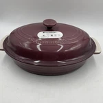 Le Creuset 1.7L Oval Stoneware Dish With Lid - Fig. Fixed Price $110.49.