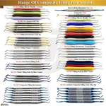 Titanium Coated Range Of Dental Composite Filling Instruments Restorative Scaler. Fixed Price $27.55.