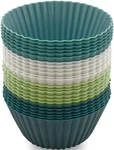 24 Pack Silicone Baking Cups Reusable Muffin Liners Non-stick Cake Molds Set. Fixed Price $9.29.