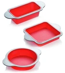 Boxiki Kitchen Silicone Baking Pans Set. 3 Pcs Professional Non-stick .... Fixed Price $103.30.