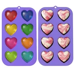 Bakerpan 2 Pack Heart Molds Silicone, Shaped Cake Pans - Purple. Fixed Price $28.63.