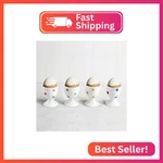 Cinf Ceramic Polka Dots Egg Cup Gift Set Of 4 Porcelain Holder Breakfast Boiled. Fixed Price $22.43.