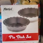 Parini Glazed Non-stick Stoneware Pie Dish Set. Fixed Price $11.00.